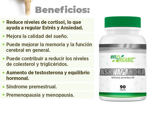 Ashwagandha (Withania somnifera) - 90 cápsulas