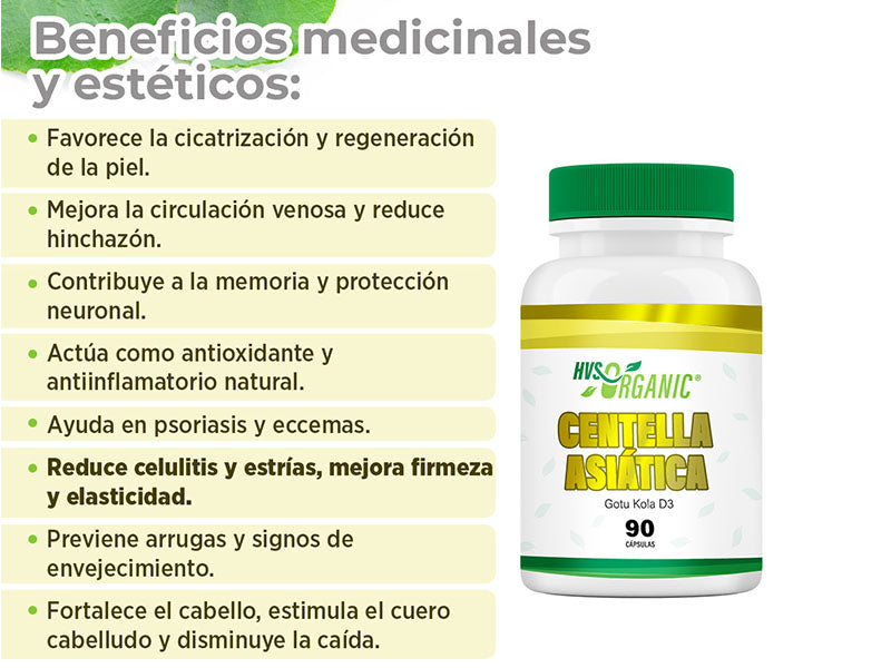 Centella Asiática (Centella asiática) - 90 cápsulas
