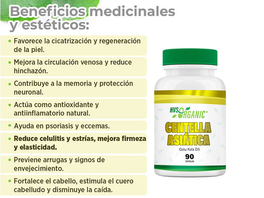 Centella Asiática (Centella asiática) - 90 cápsulas