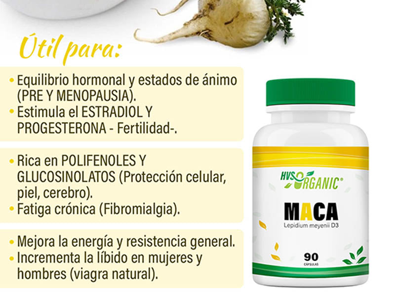Maca (Lepidium meyenii) – 90 cápsulas