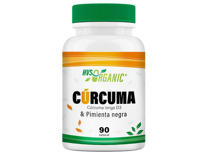 CÚRCUMA 100% NATURAL Pimienta Negra 🟡 90 Cápsulas