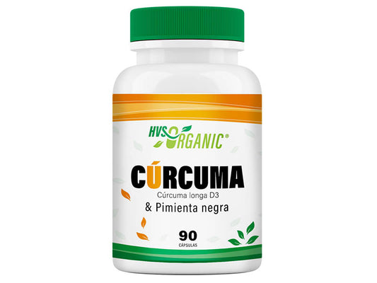 CÚRCUMA 100% NATURAL Pimienta Negra 🟡 90 Cápsulas