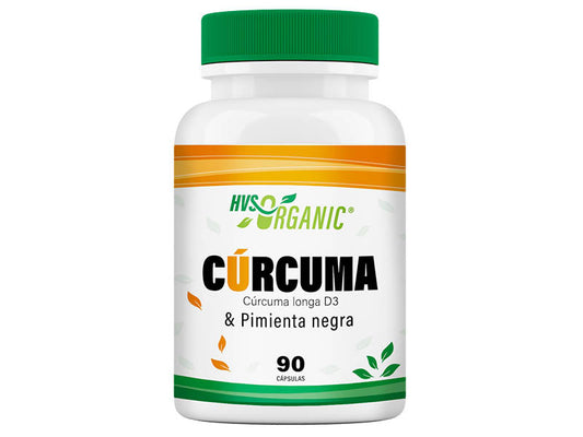 CÚRCUMA 100% NATURAL Pimienta Negra 🟡 90 Cápsulas