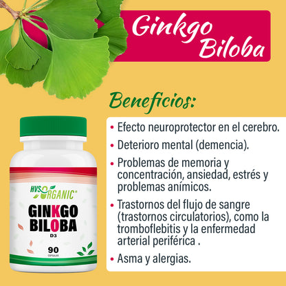 Ginkgo Biloba en Cápsulas