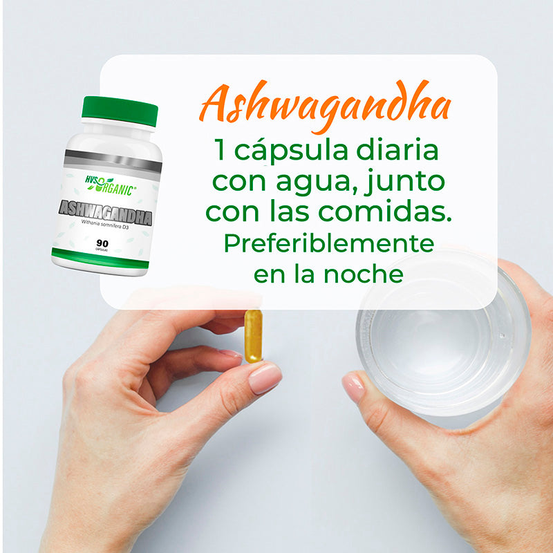 Ashwagandha (Withania somnifera) - 90 cápsulas